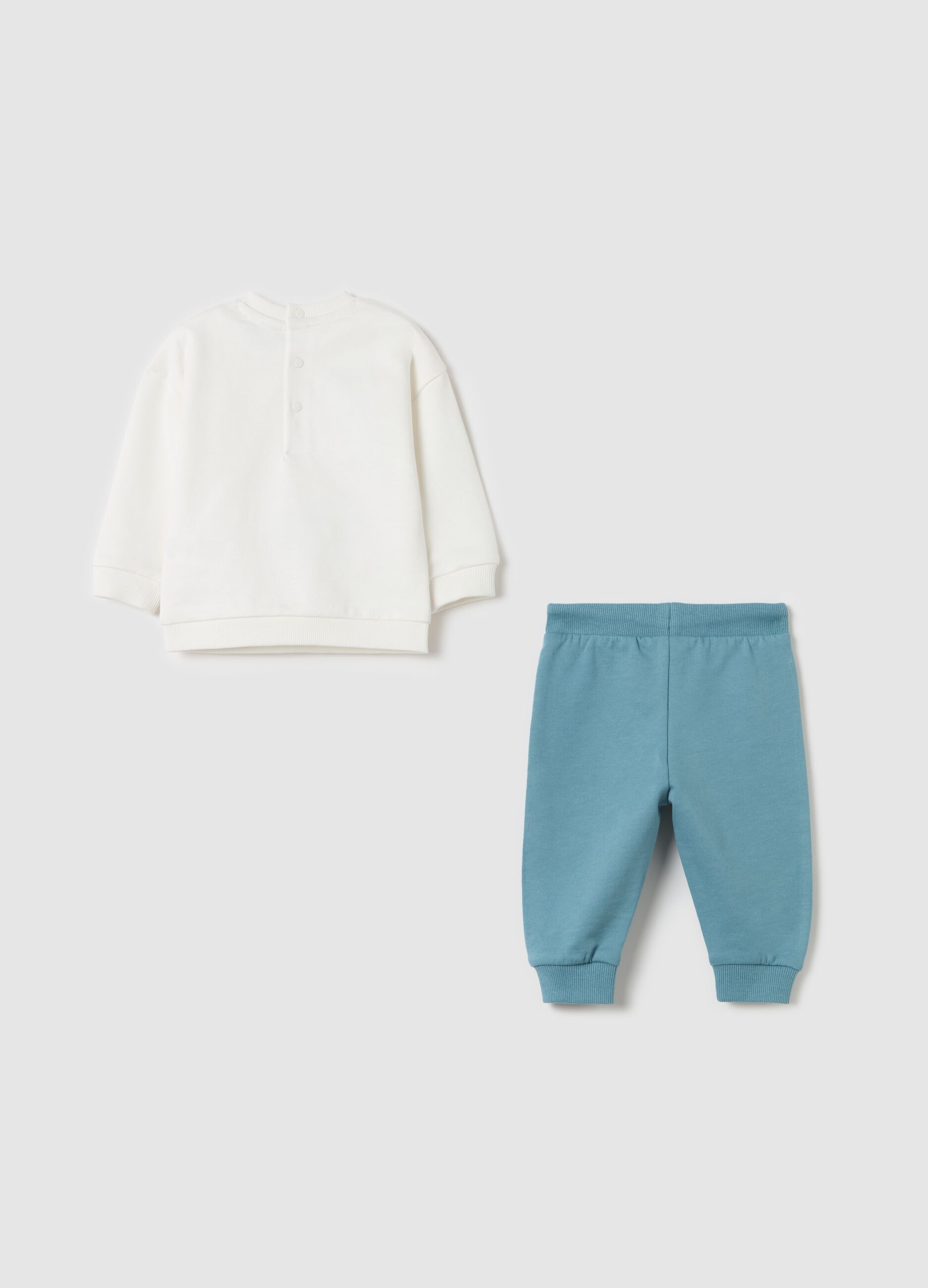 French terry jogging set with koala print