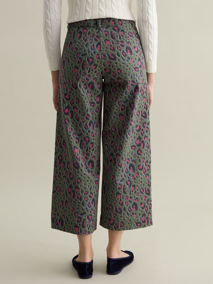 Wide-leg trousers with animal print pattern_2