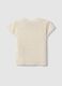 T-shirt in tessuto elasticizzato bianco da bambina regular fit_4