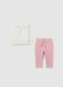 Multicolor cotton jogging set for girls_0
