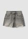 Grey pure cotton shorts_0