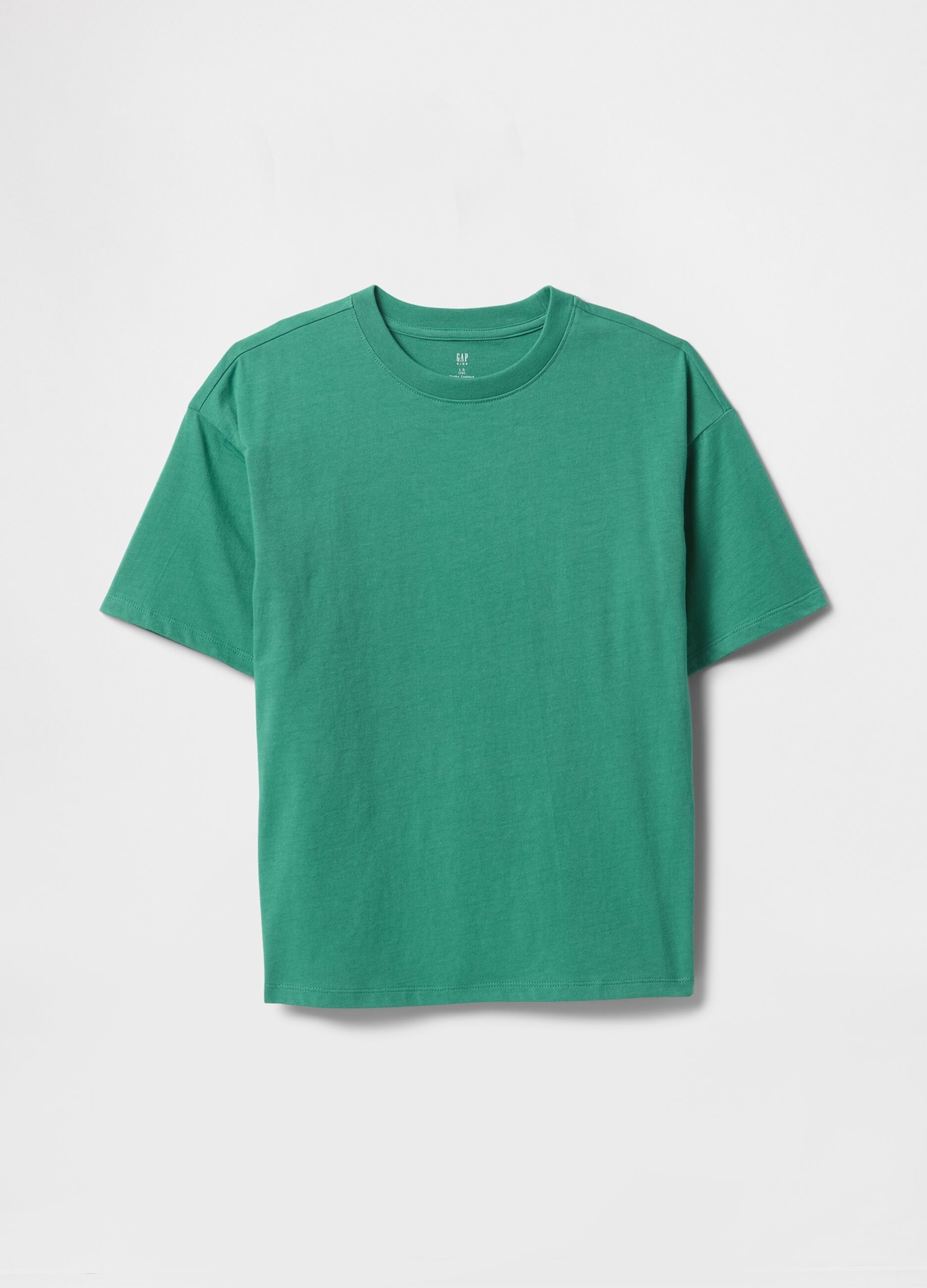Green Cotton Short Sleeve T-shirt