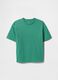 Green Cotton Short Sleeve T-shirt_0