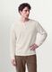White regular-fit honeycomb viscose-blend T-shirt_0