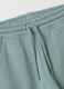 Children's green pure cotton jogger trousers_2