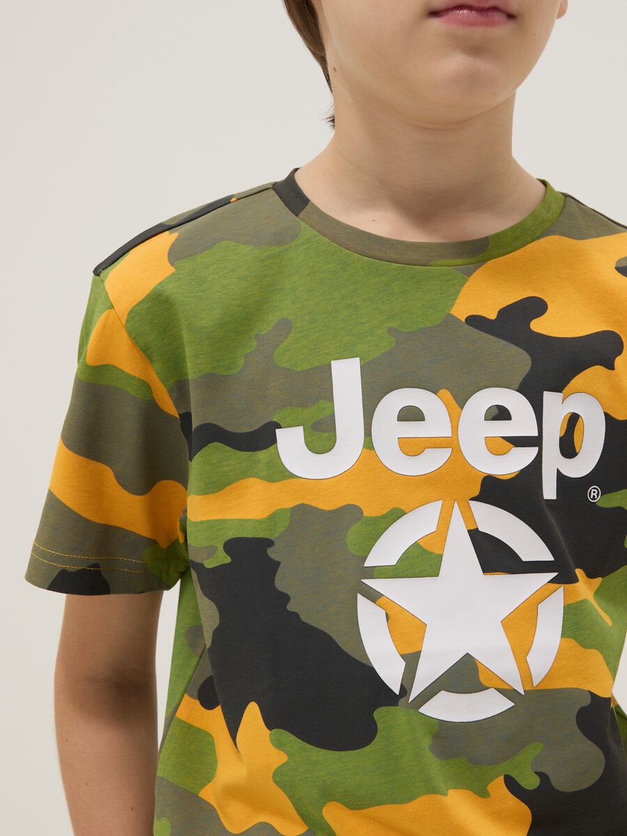 T-shirt in puro cotone multicolor da bambino regular fit con logo_2