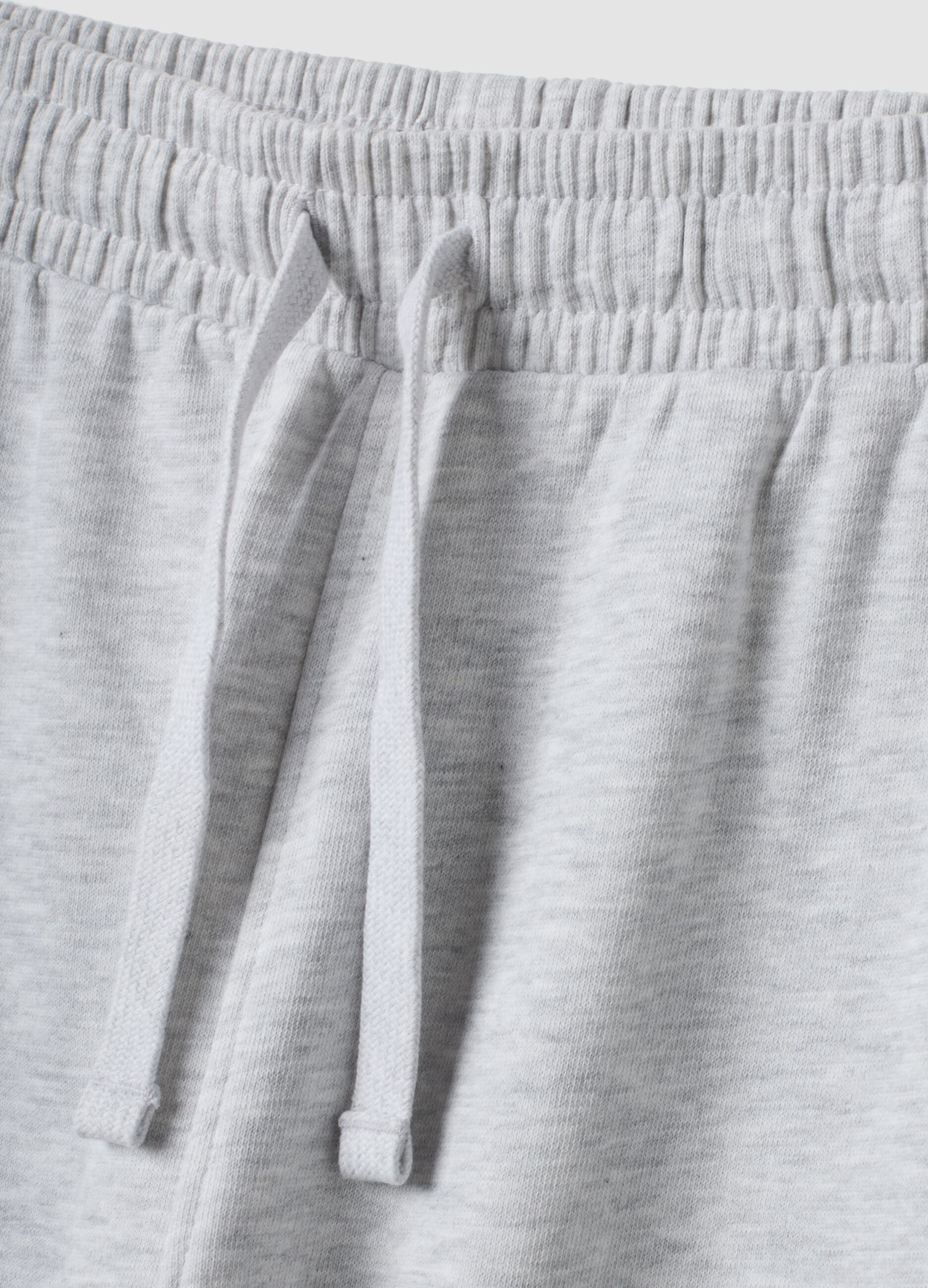 Pantaloni jogger grigi in puro cotone organico
