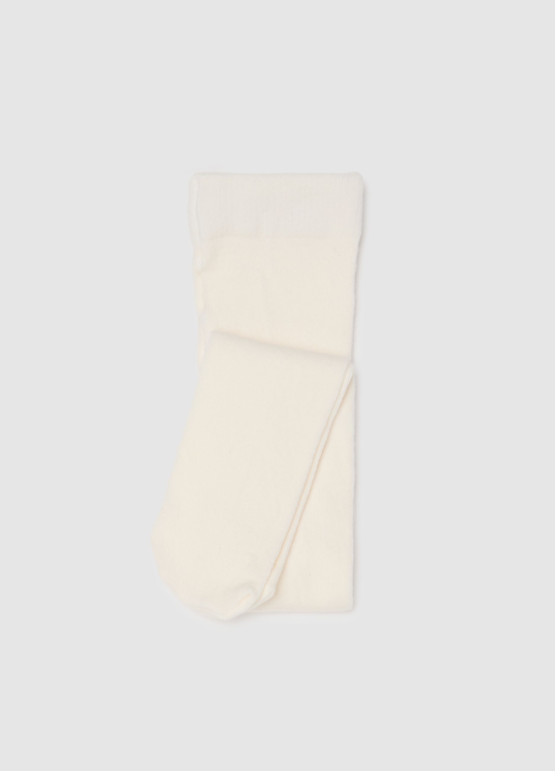 White Stretch Tights for Girls