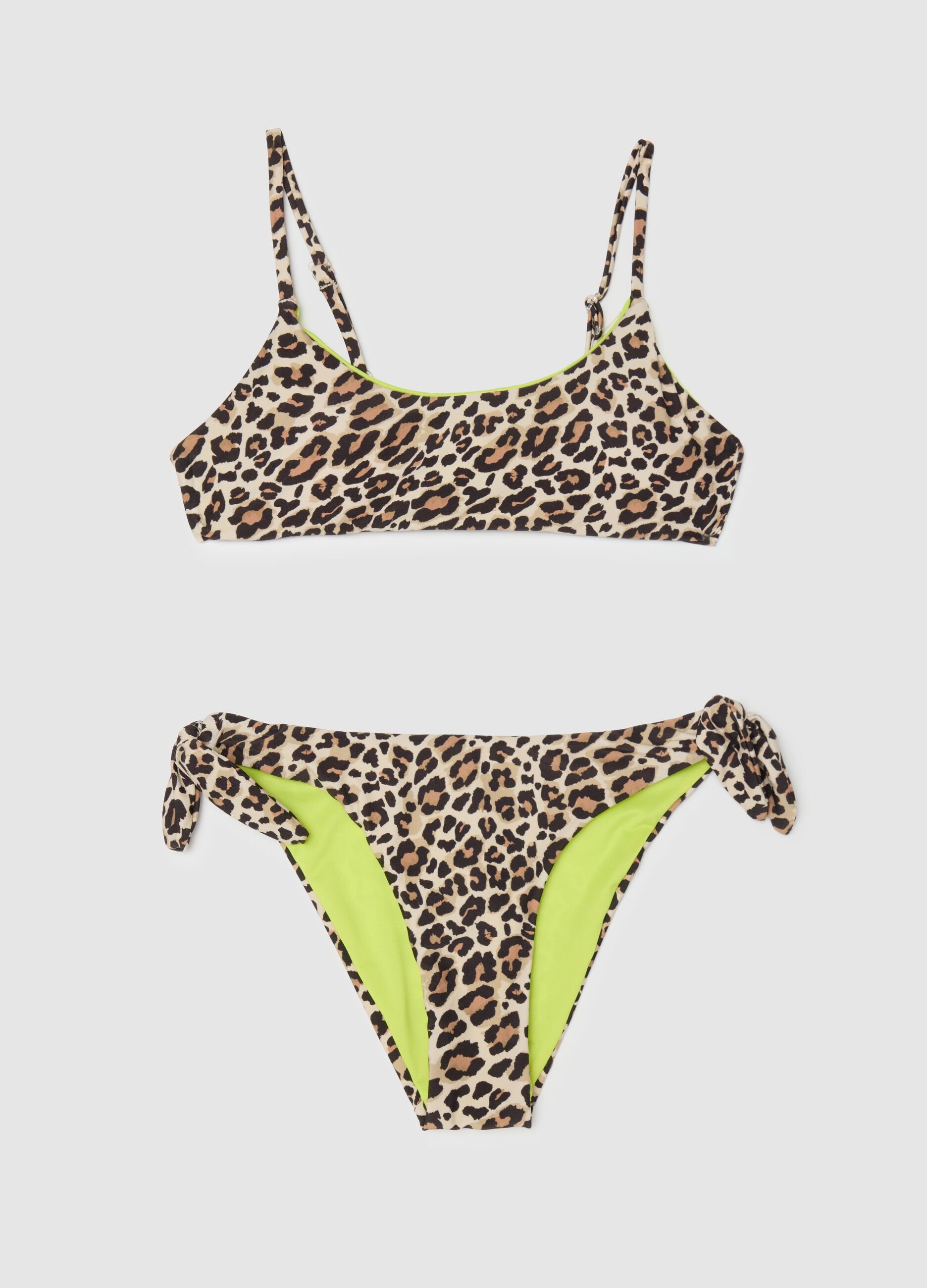 Girls' Stretch Multicolour Bikini