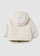 Regular fit golden padded jacket for baby girls_3