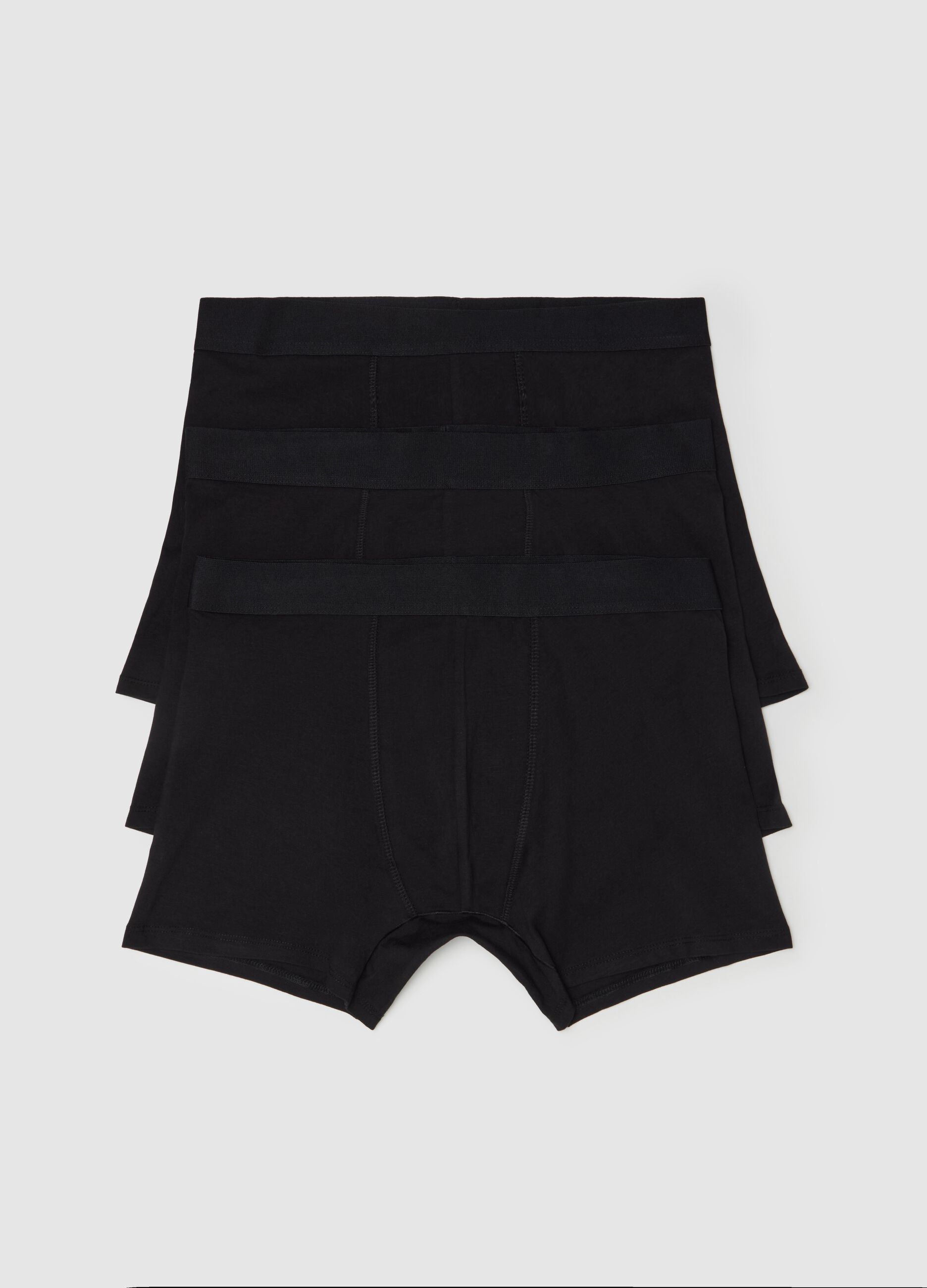 Tripack boxer midi con elastico esterno