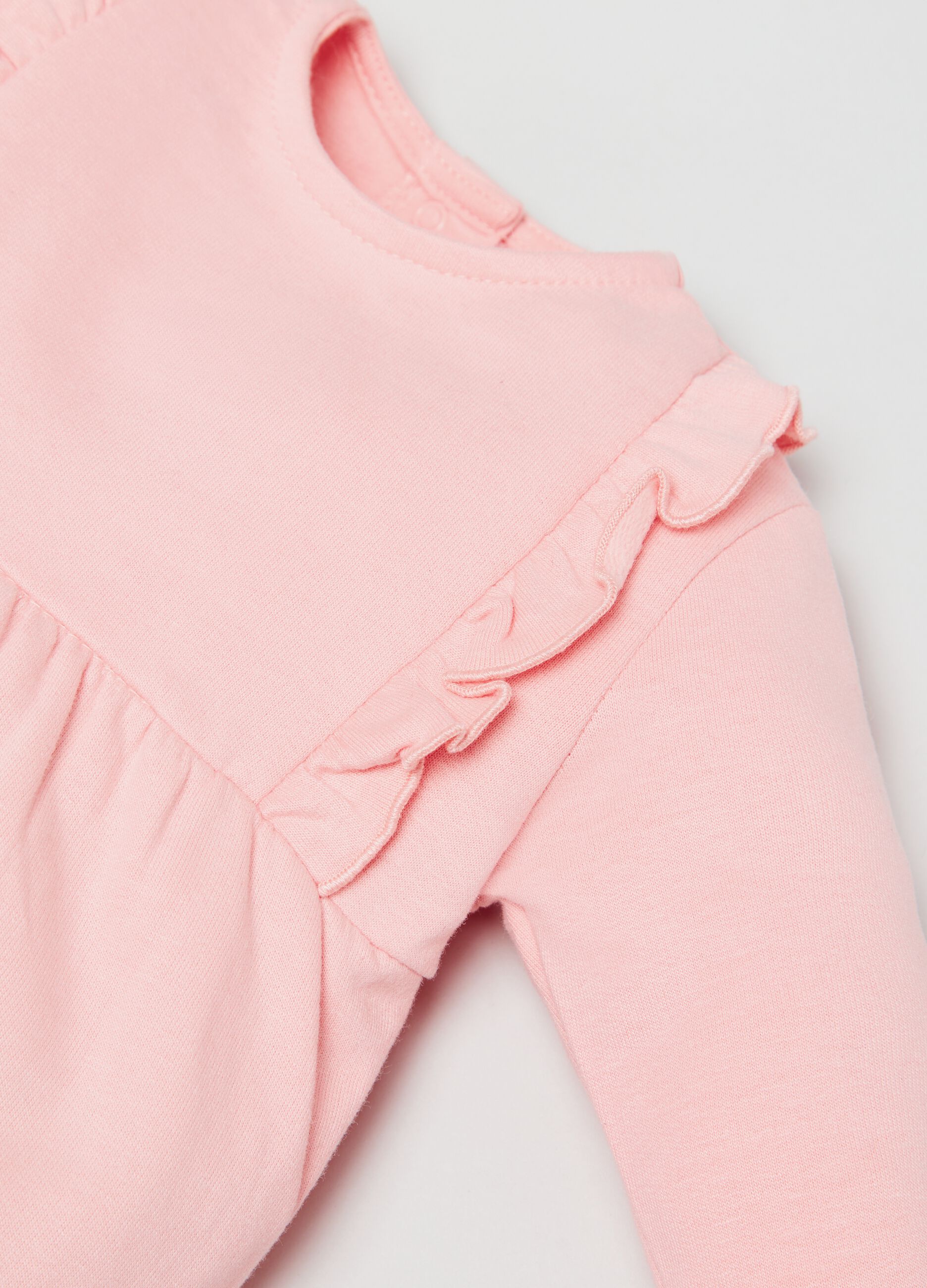 Tutina in French Terry con rouches_2