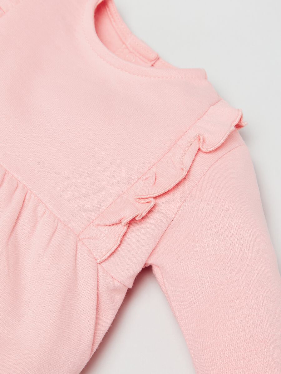 Tutina in French Terry con rouches_2