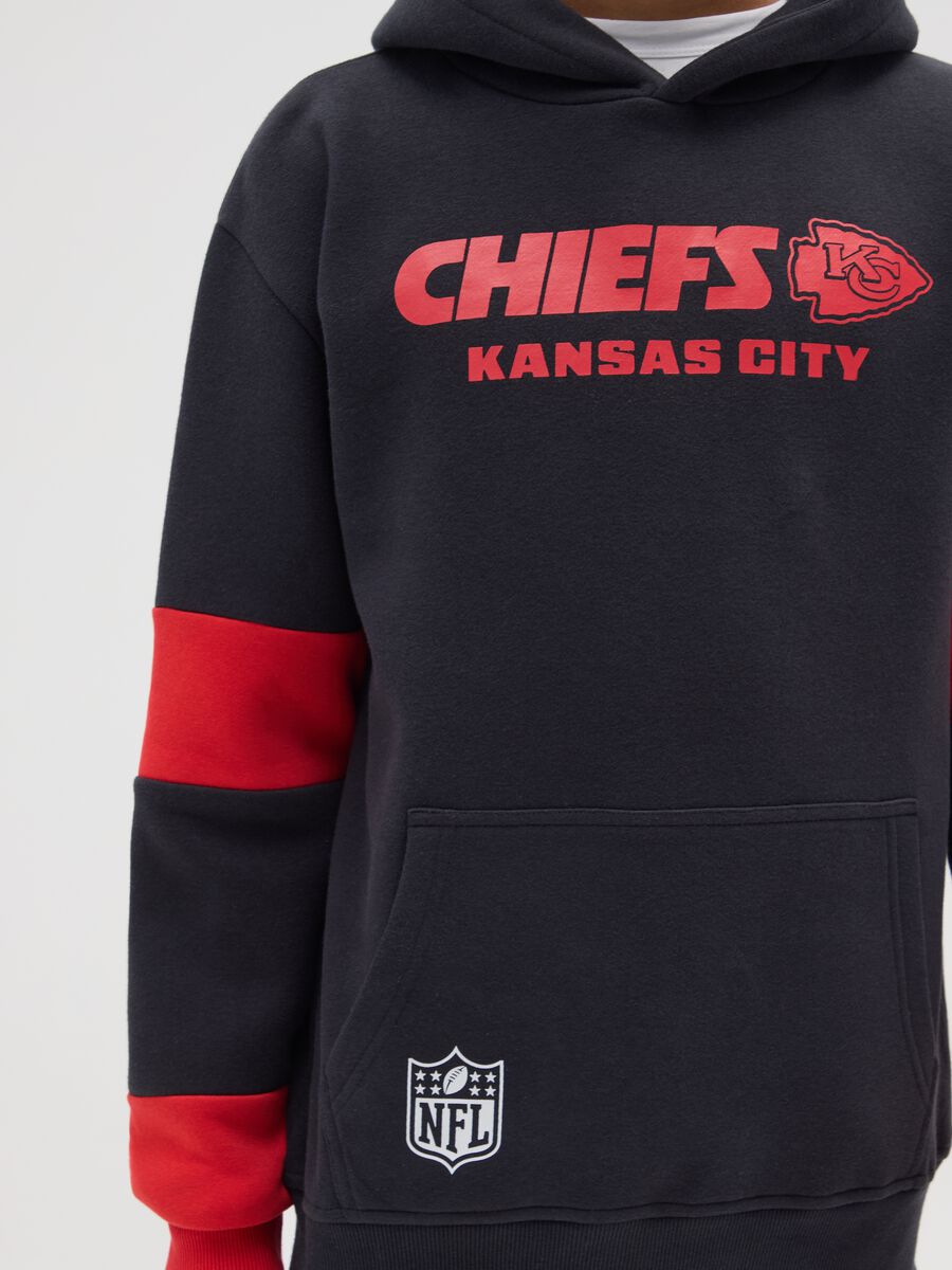 Multicolour regular fit kids' sweatshirt in cotton blend with Kansas City Chiefs print_2
