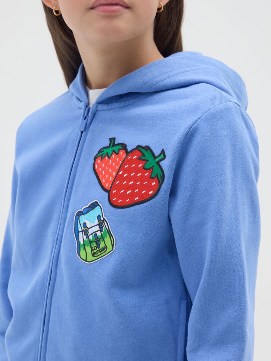 Organic cotton full-zip sweatshirt with hood_2