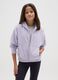 Girls' purple pure cotton regular fit hoodie_0