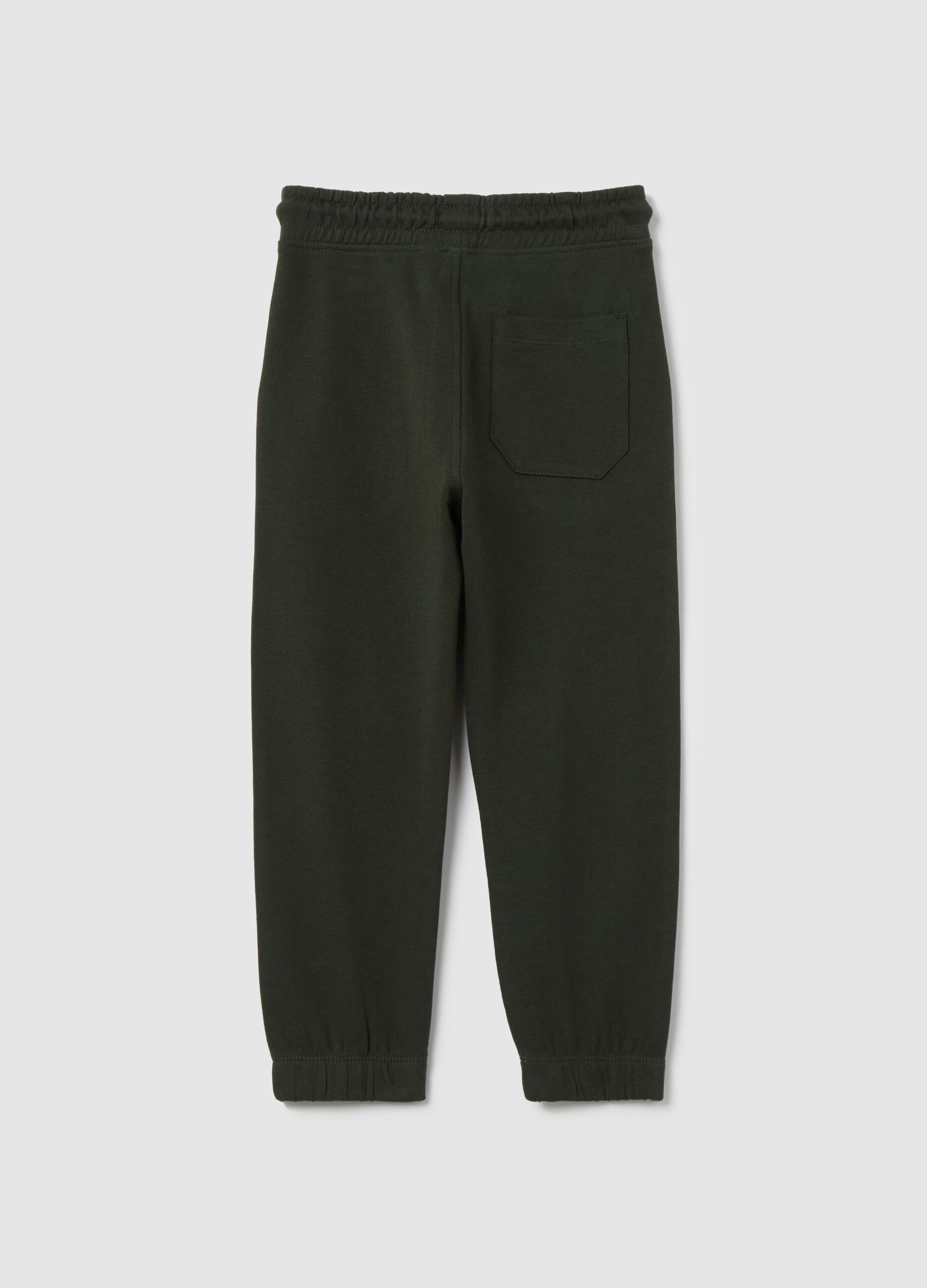 Joggers con coulisse e stampa 