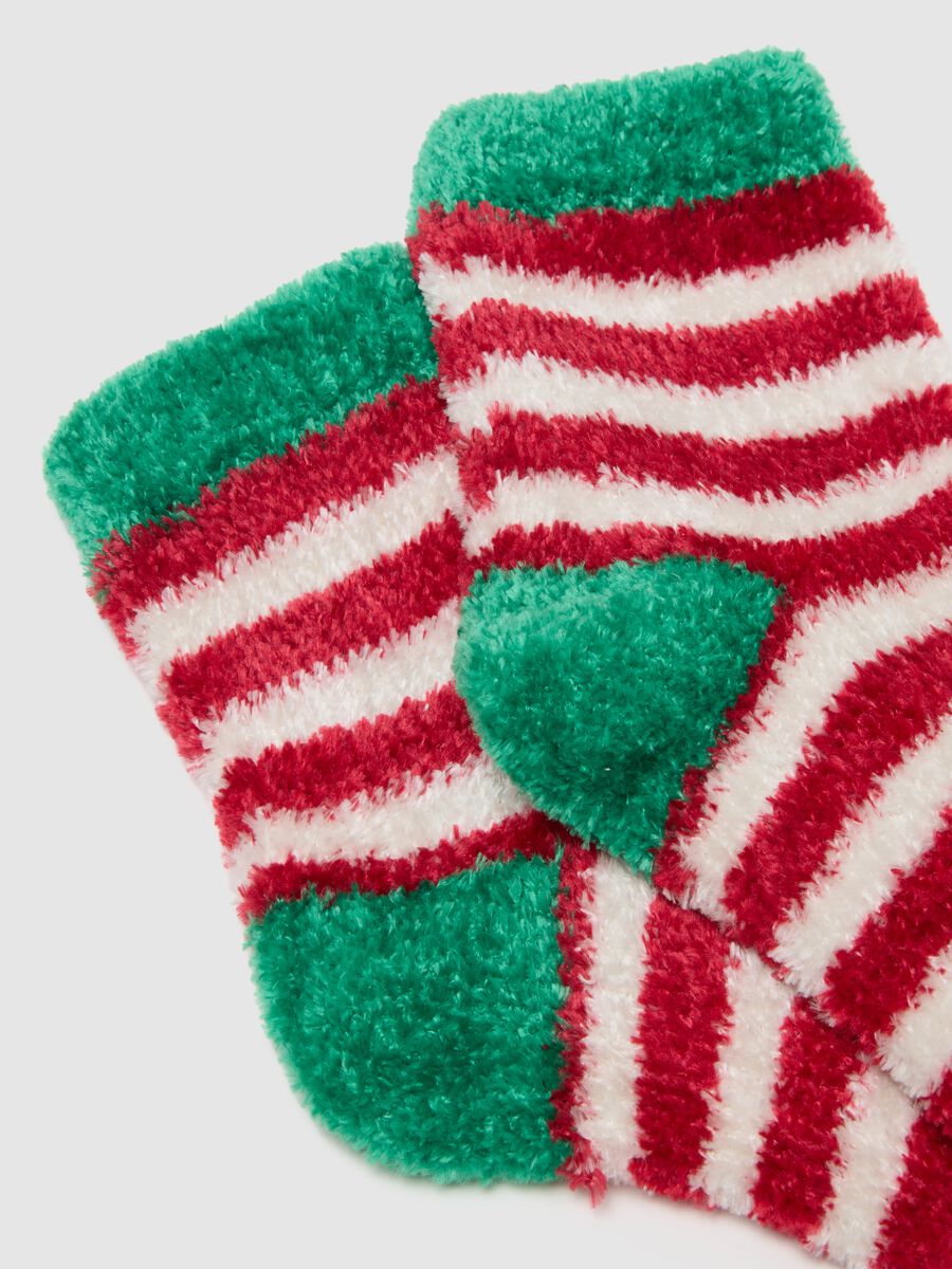 Multicoloured Stretch Fabric Socks_1