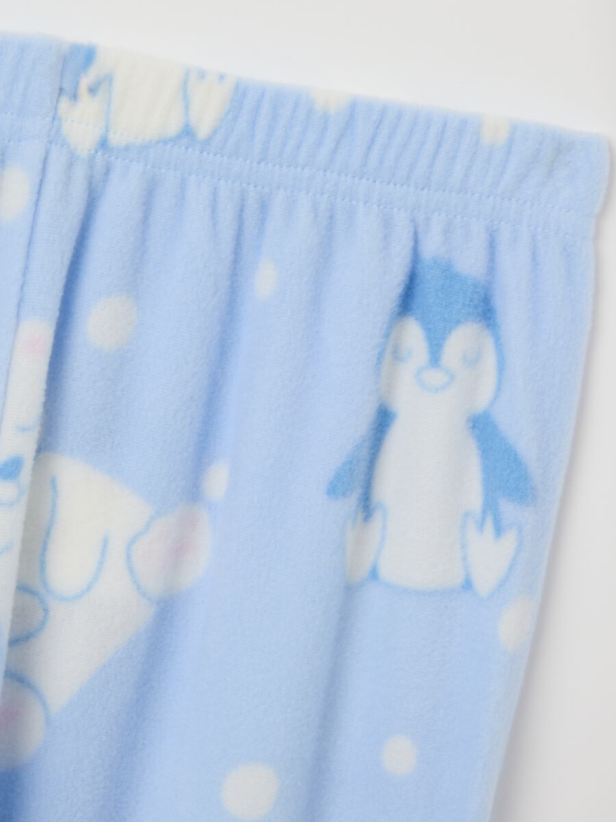 White pyjamas with bear print_3
