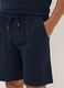 Blue organic cotton pyjama shorts_3