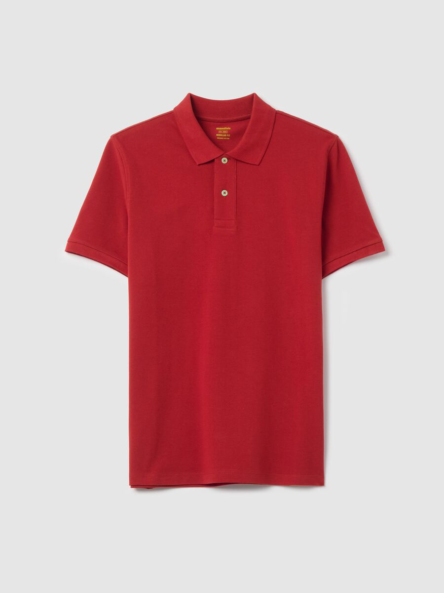 Solid colour polo shirt in organic cotton_4