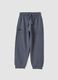 Dark grey kids&rsquo; pure cotton over-fit jogger trousers_0