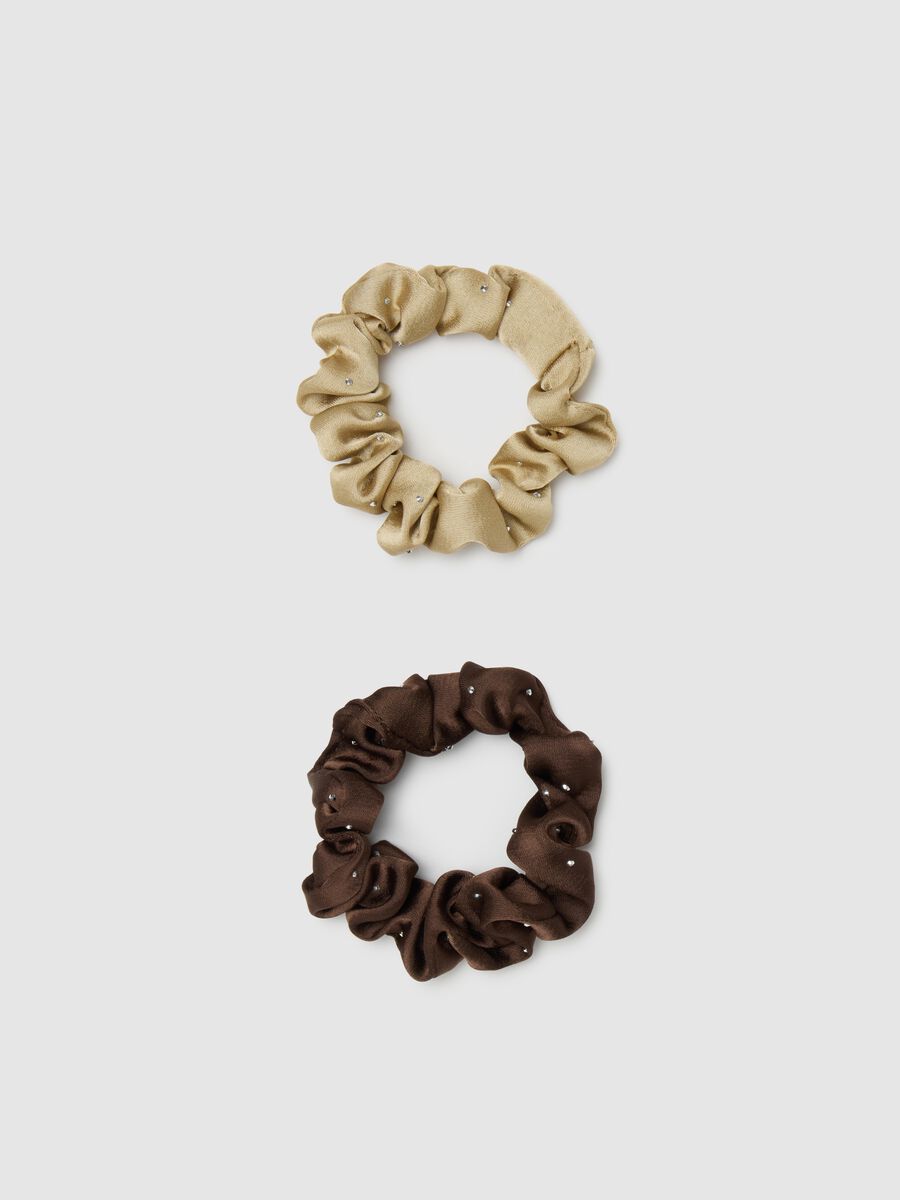 Women's Multicolour Hair Elastics with Rhinestones_0