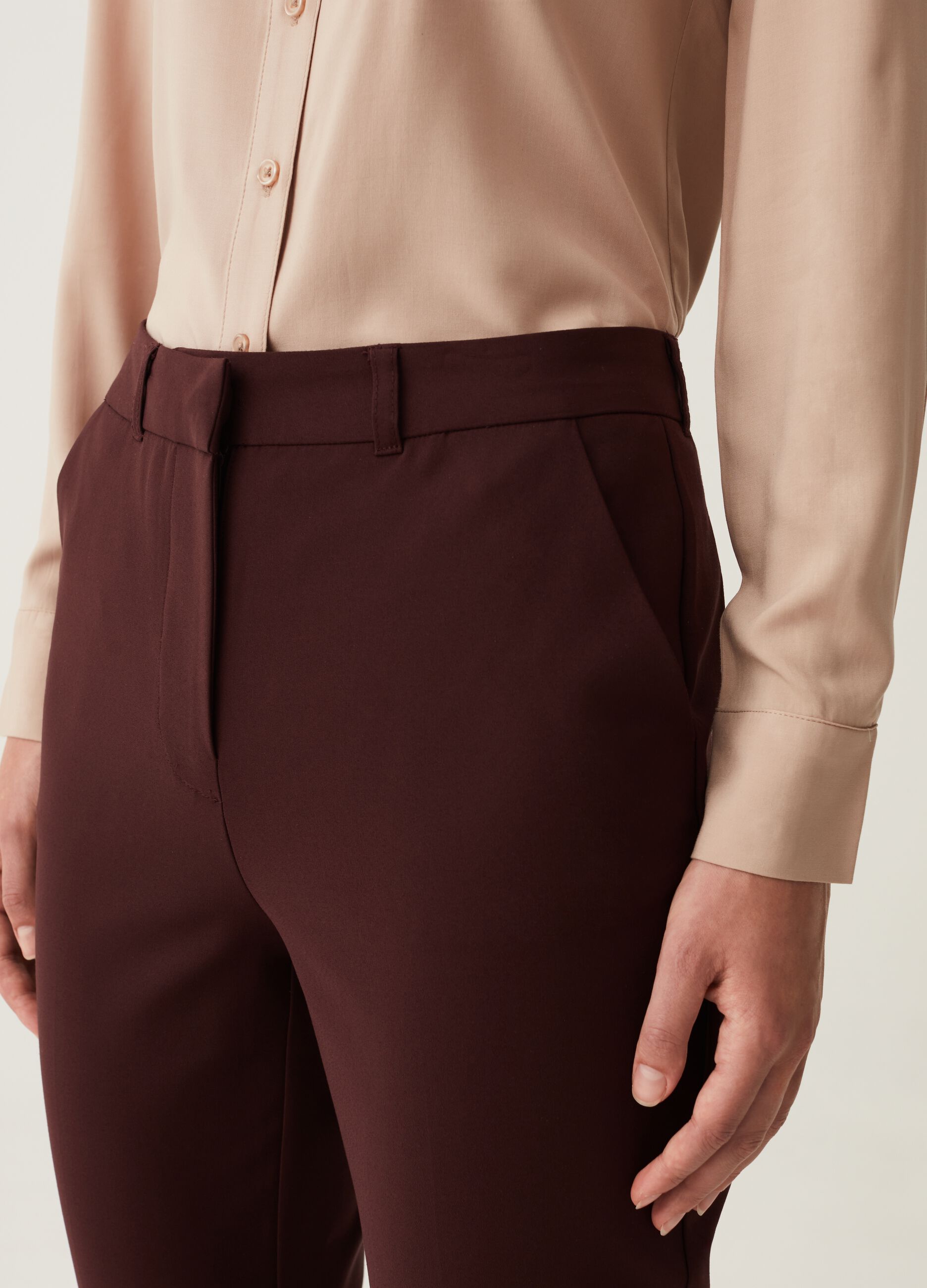 Camicia in viscosa con tasca