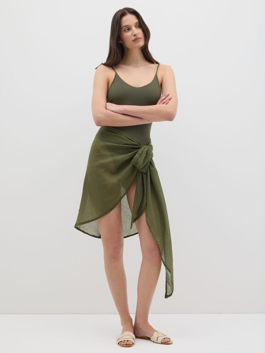 Green cotton cover-up from Ovs_0