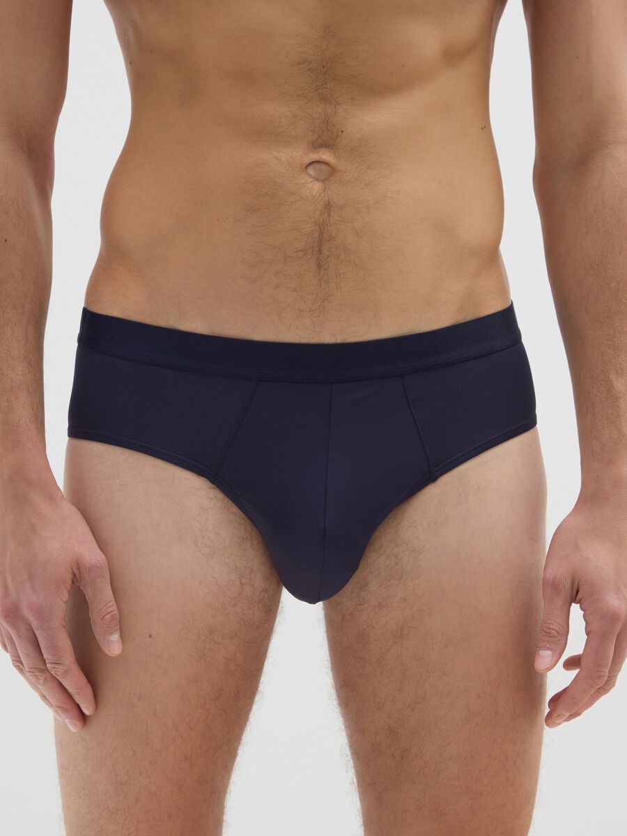 Blue stretch fabric slip tripack_1