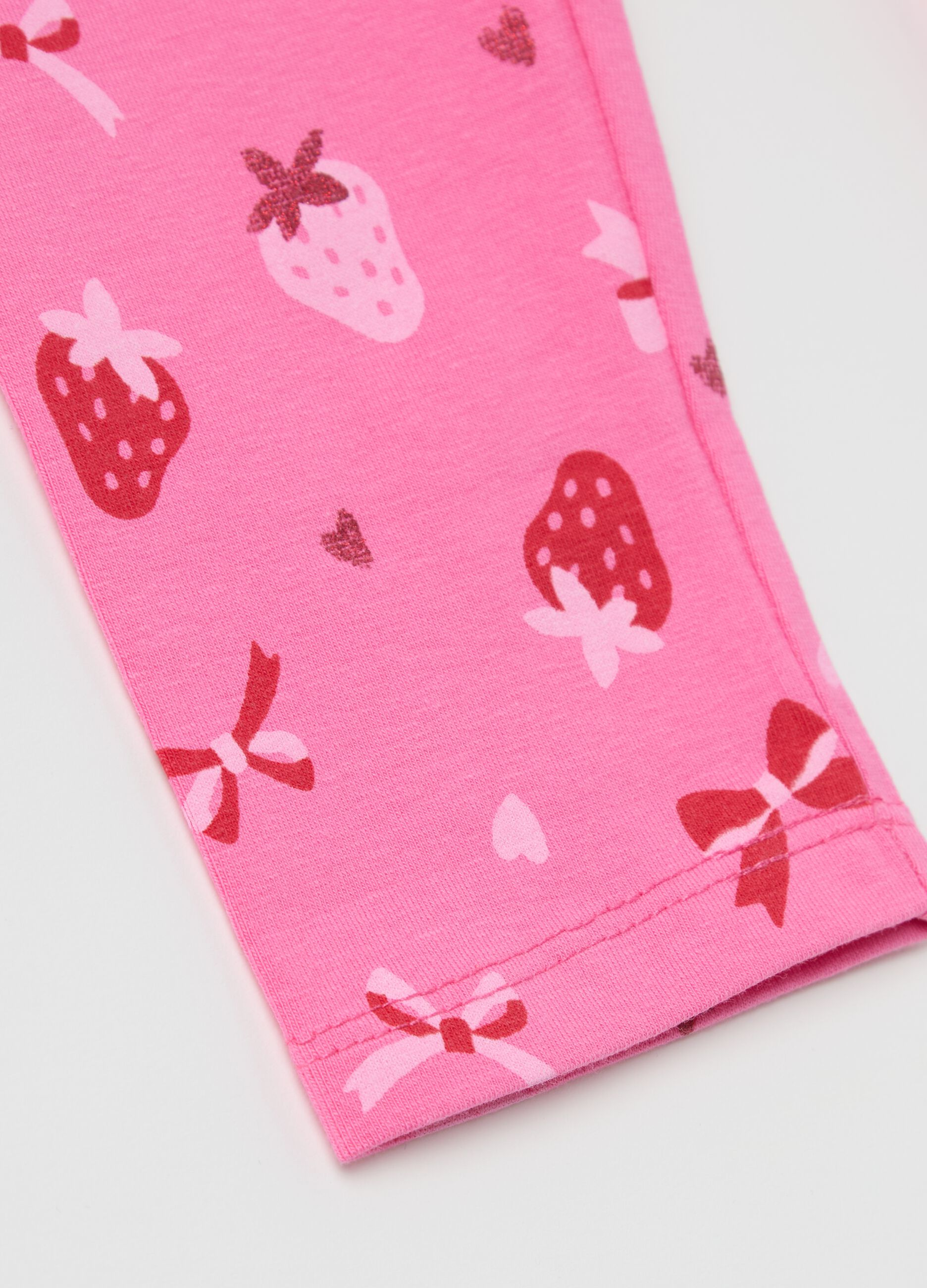 Stretch cotton leggings