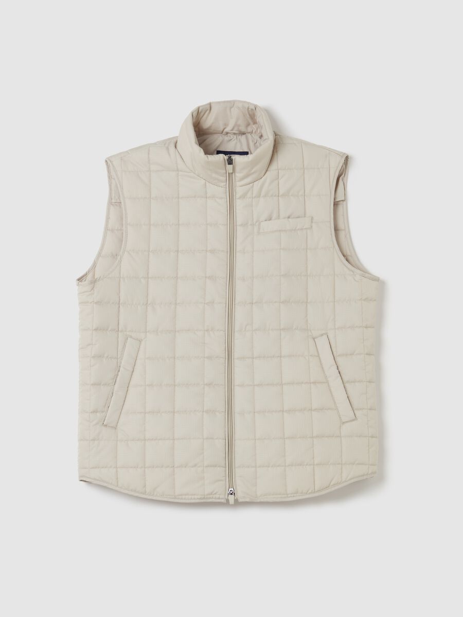 Contemporary gilet with ripstop weave_4