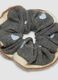 Grey scrunchie with light-blue hearts_1