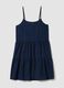 Blue dress in pure viscose_4