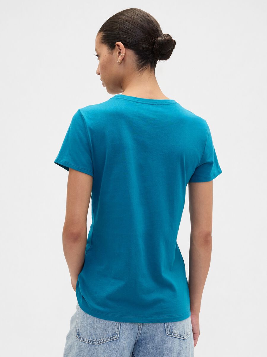 Blue Cotton T-shirt_2