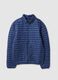 Giacca Ultralight imbottita blu regular fit con zip_4
