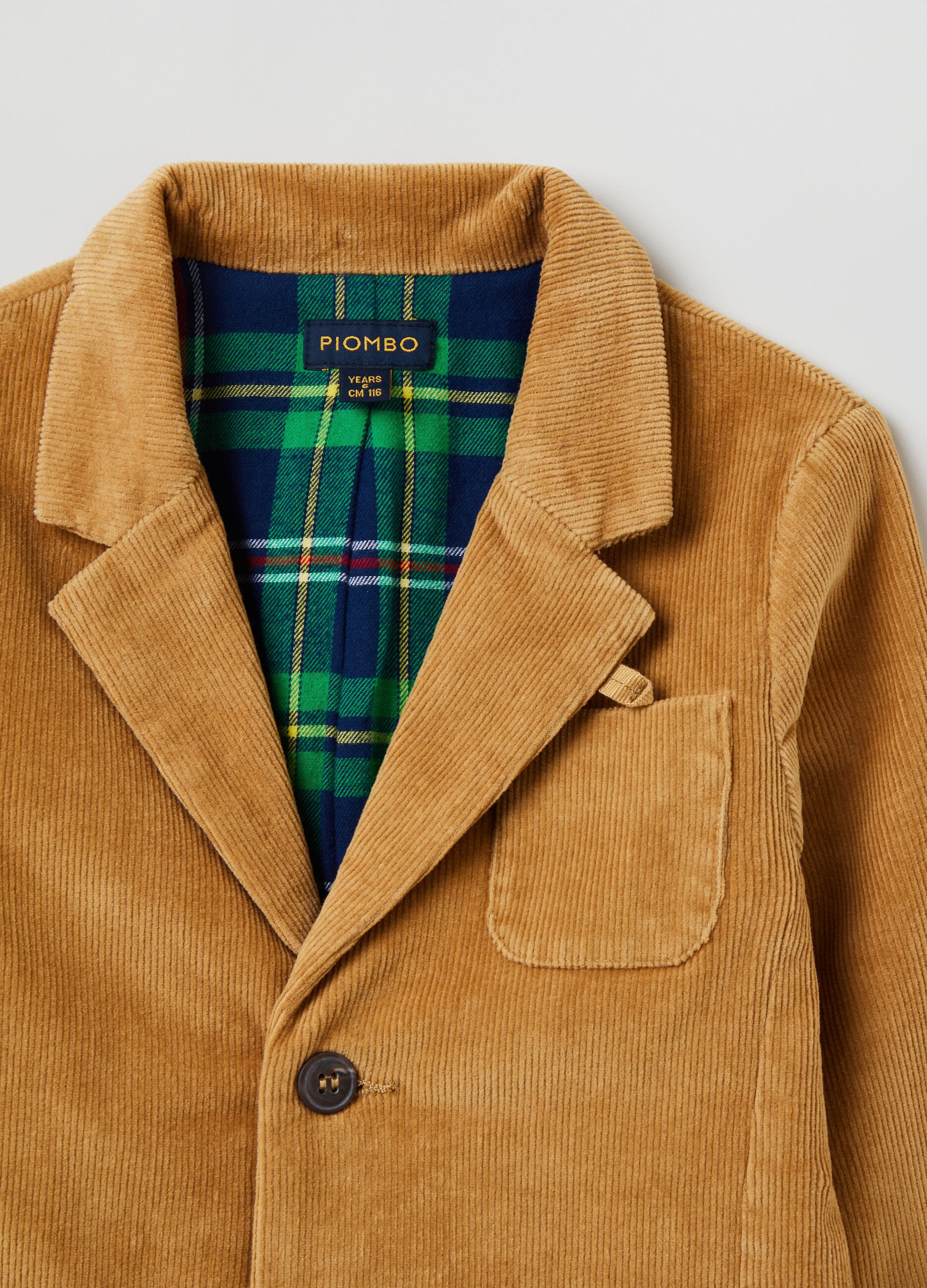 Giacca monopetto in corduroy_2