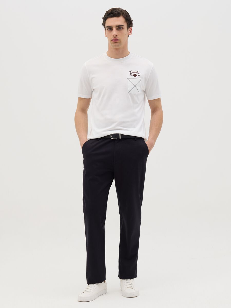 Canada's Trail white short-sleeved T-shirt_1