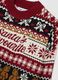 Multicolour Christmas jumper with oversized fit and crew neck_5