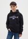 Black cotton blend child's hoodie_0