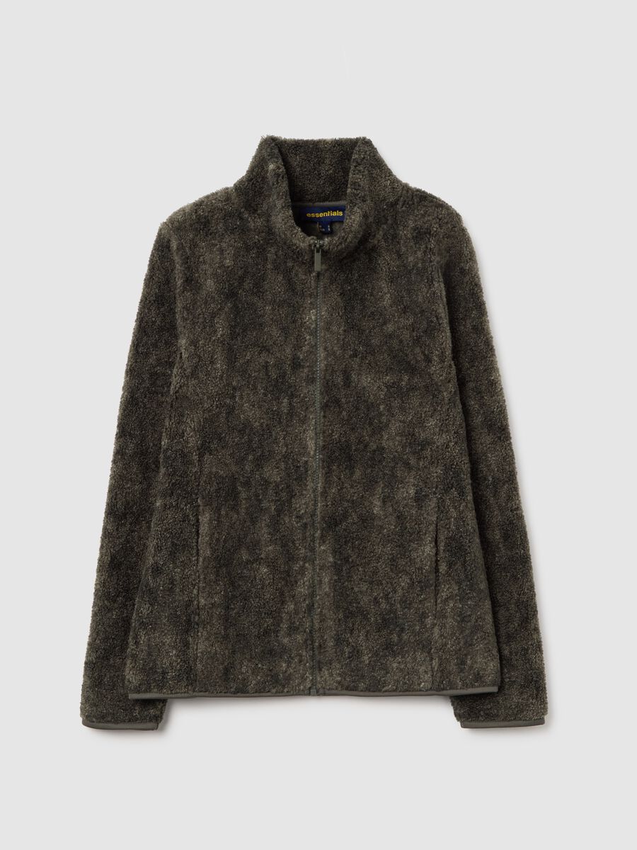 Green Regular Fit Zip Hoodie_4