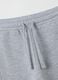 Kids grey cotton jogger trousers regular fit_2