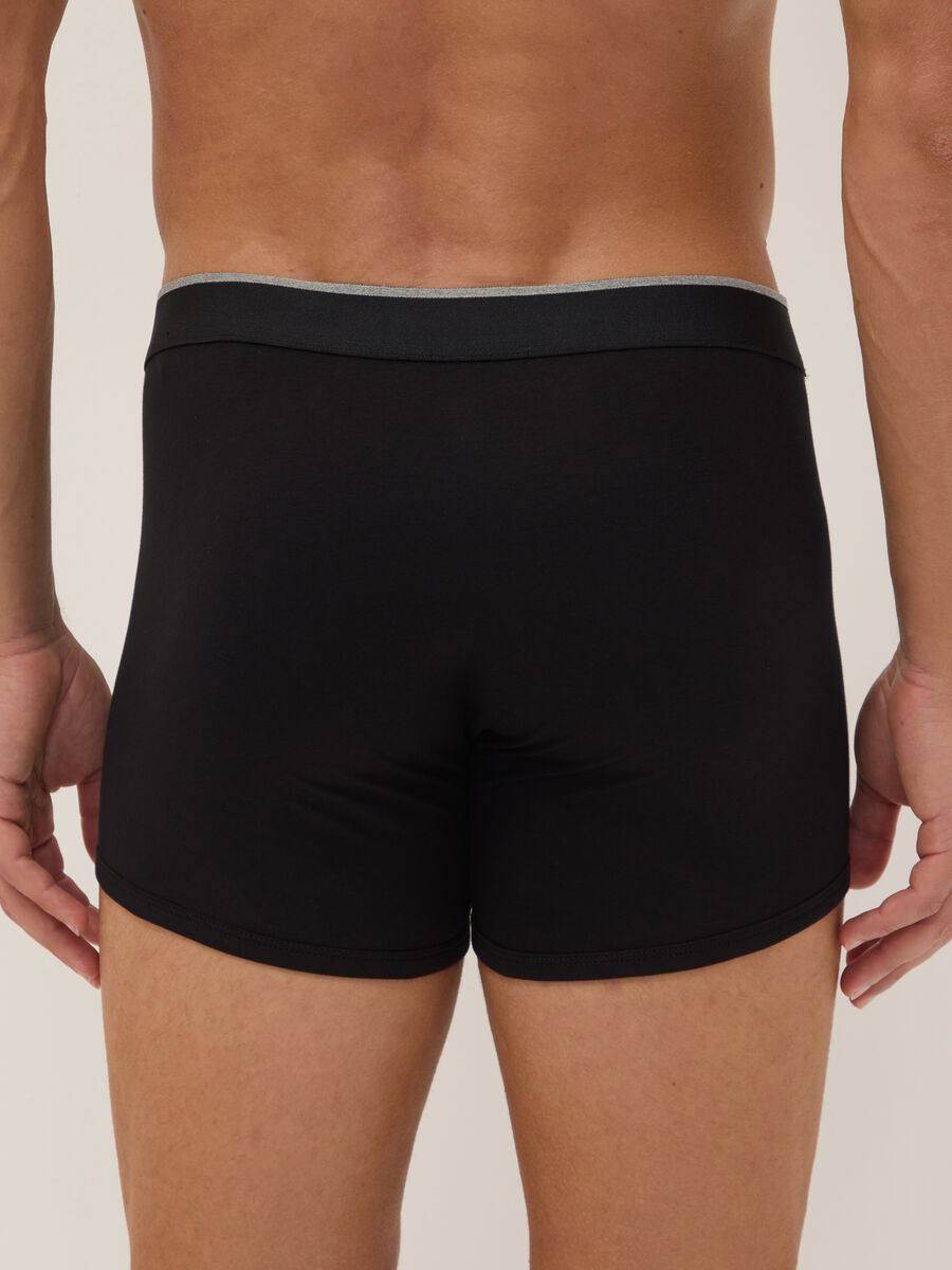 2-pack of black stretch Supima cotton boxer shorts_2