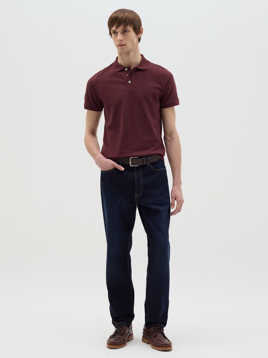 Polo shirt in organic cotton piquet_1