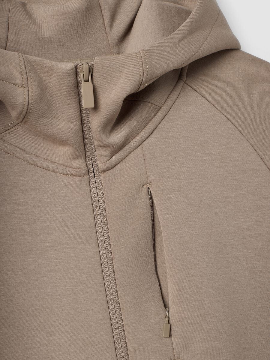 Full-zip beige traspirante in tessuto elasticizzato 2 Way Stretch_5
