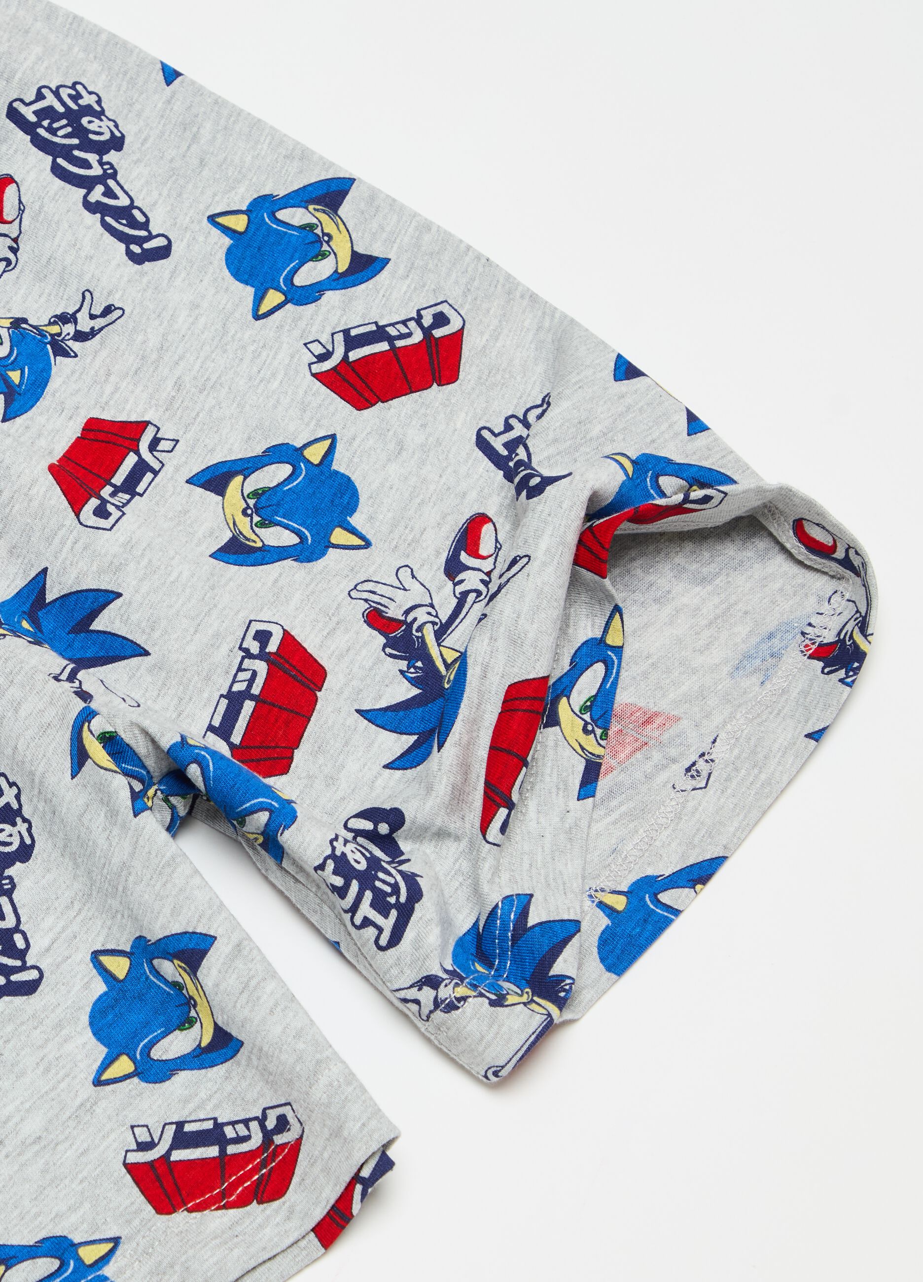 Organic cotton pyjamas with Sonic™ print