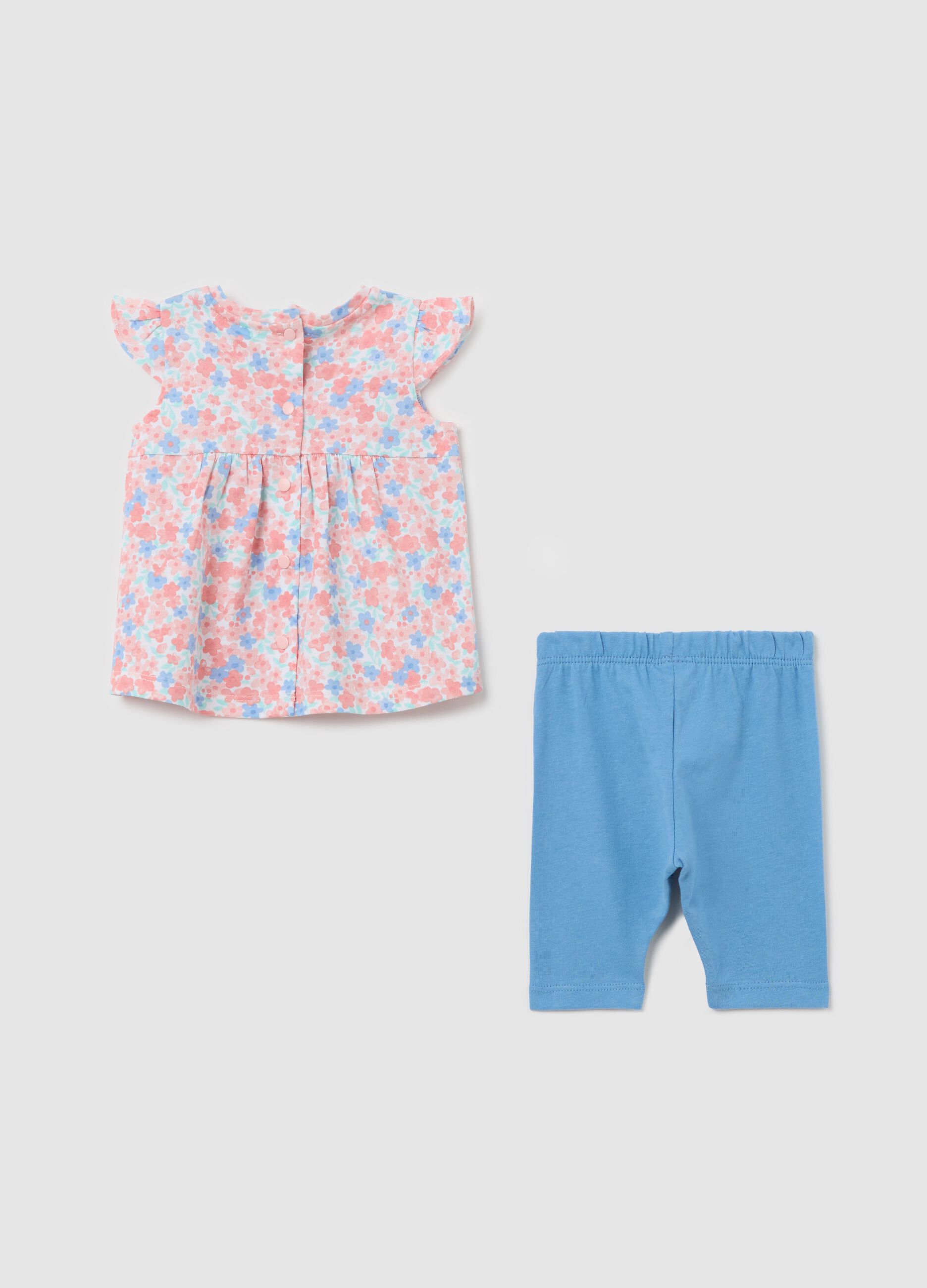 Floral set in 100% cotton