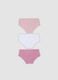 Girls&rsquo; 3-pack multicolour organic stretch cotton briefs_1