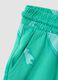 Green pure cotton shorts with all-over print_2