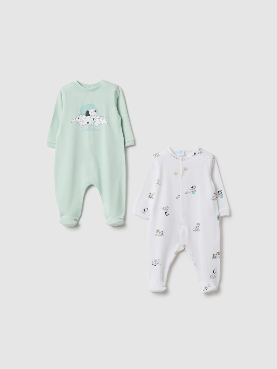 Disney multicolour newborn cotton sleepsuits twin pack_0
